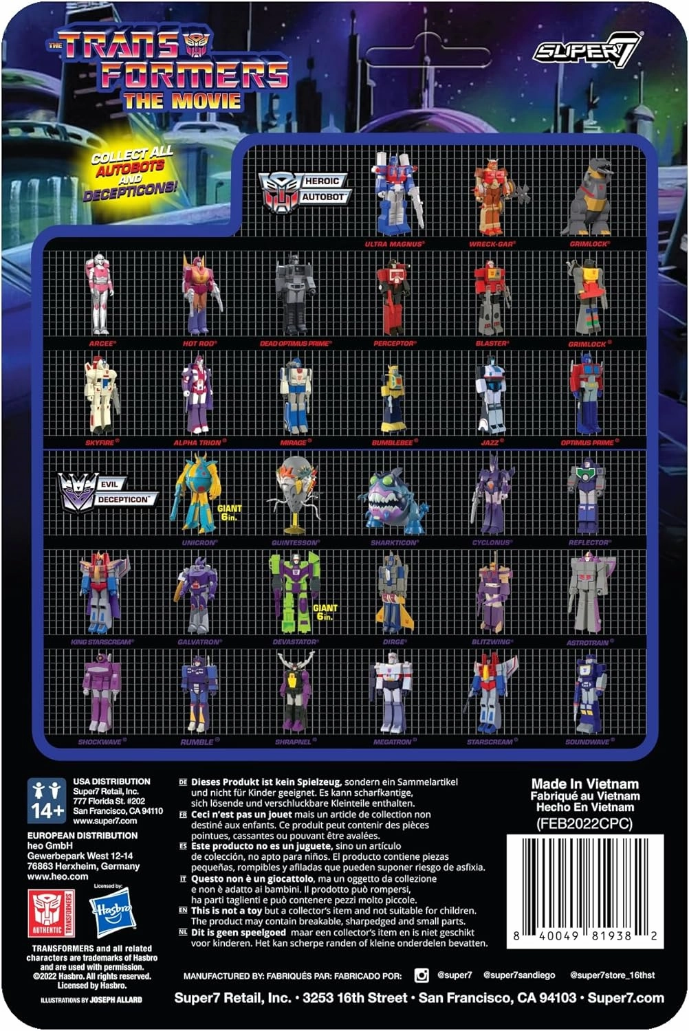Super7 Transformers Ultra Magnus - 4" Transformers Action Figure with Accessory Classic Cartoon Collectibles and Retro Toys