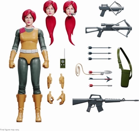 Super7 ULTIMATES! G.I. Joe Scarlett - 7" G.I. Joe Action Figure with Accessories Classic Cartoon Collectibles and Retro Toys