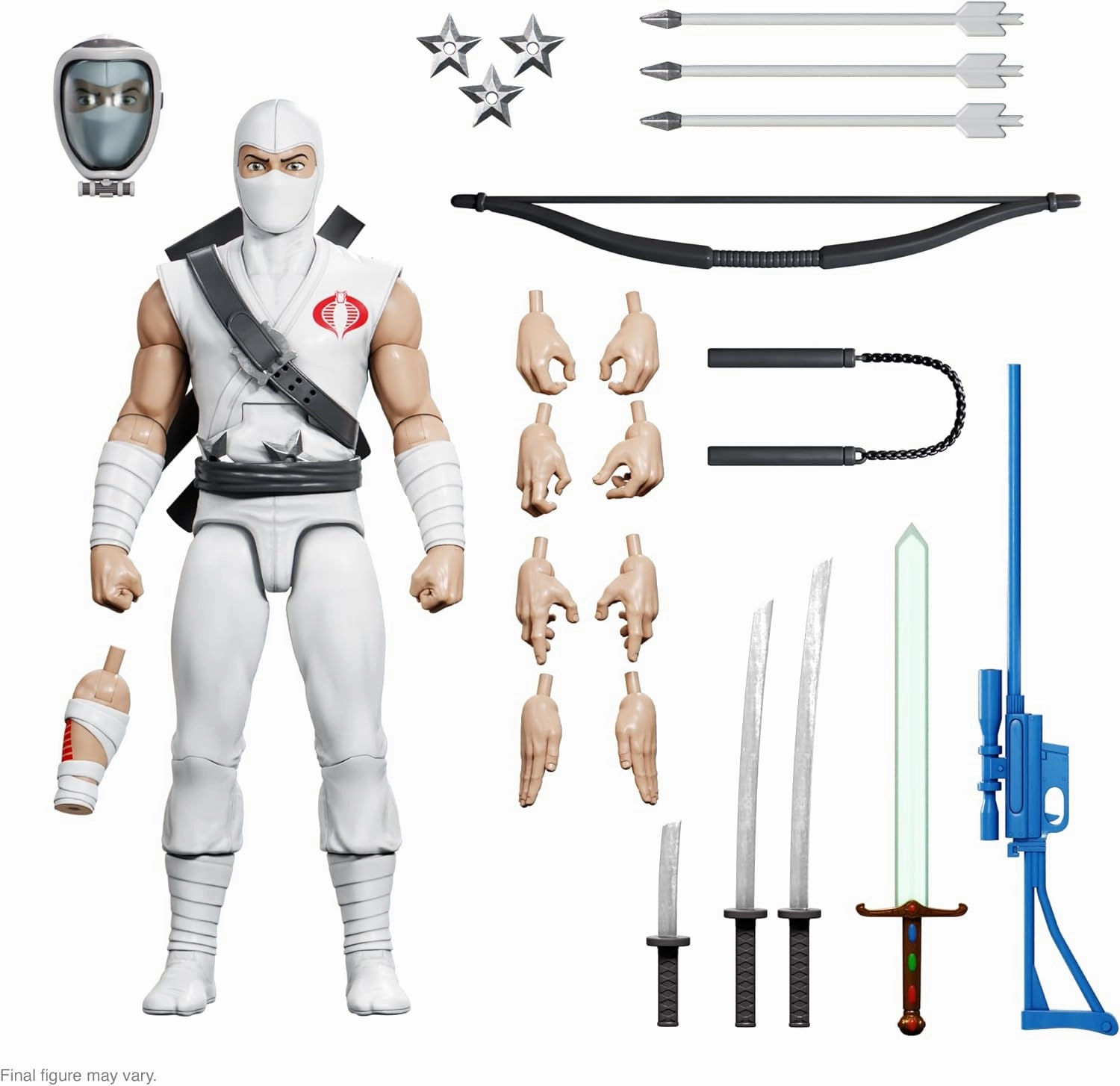 Super7 ULTIMATES! G.I. Joe Storm Shadow - 7" G.I. Joe Action Figure with Accessories Classic Cartoon Collectibles and Retro Toys