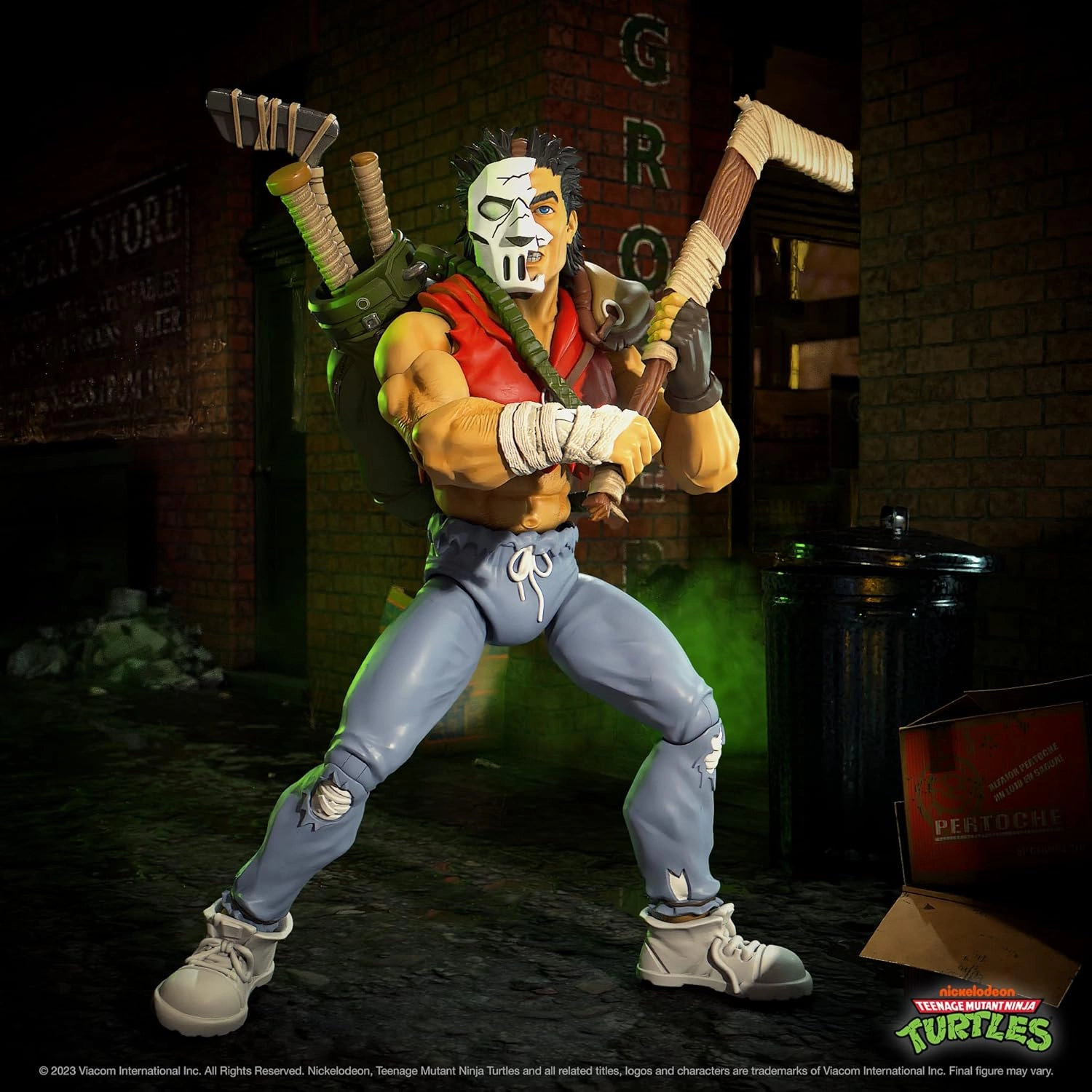 Super7 ULTIMATES! Teenage Mutant Ninja Turtles Casey Jones (Mirage) - 7" TMNT Action Figure with Accessories Classic Cartoon Collectibles and Retro Toys