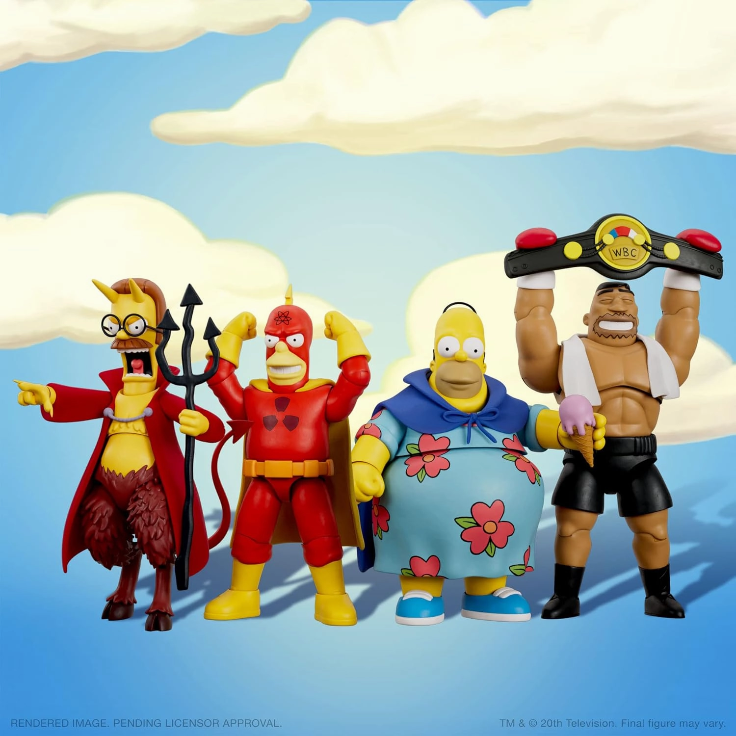 Super7 ULTIMATES! The Simpsons Drederick Tatum - 7" The Simpsons Action Figure with Accessories Classic TV Show Collectibles and Retro Toys