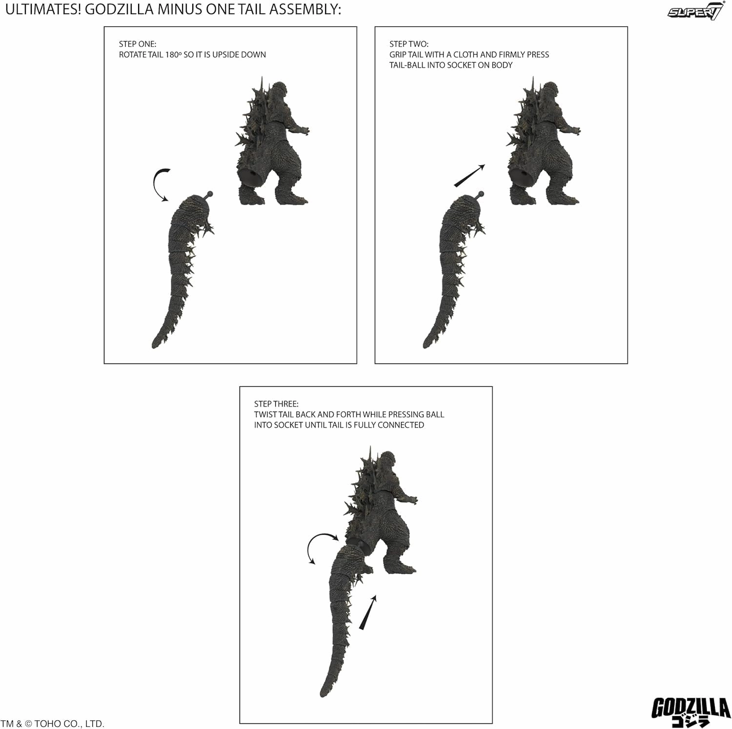 Super7 ULTIMATES! Toho Godzilla Minus One Figure - 8" Toho Godzilla Action Figure Kaiju - Classic Movie Monster Fans Collectibles & Retro Toys - Movie Model for Collectors & Display Figurine