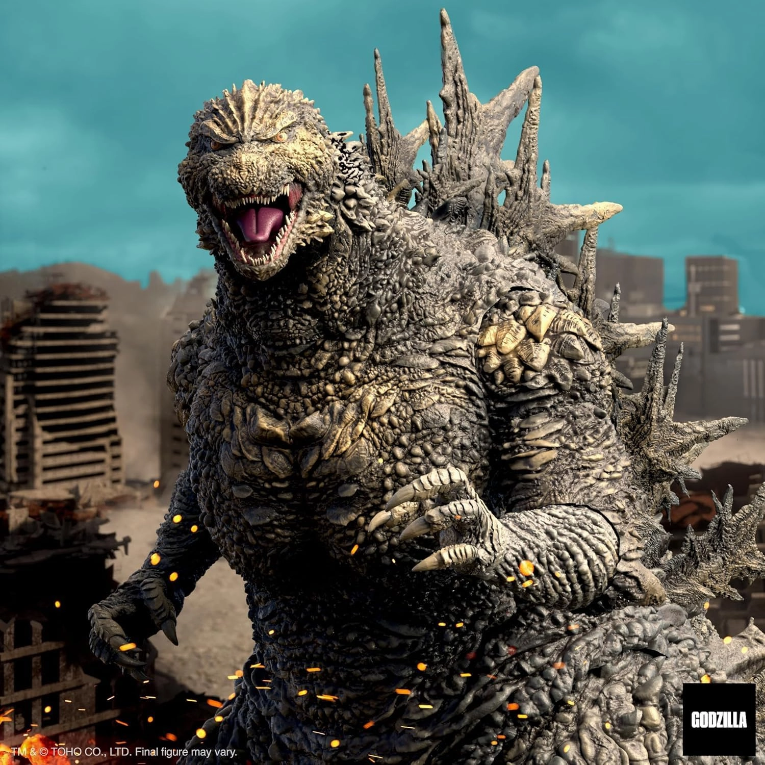 Super7 ULTIMATES! Toho Godzilla Minus One Figure - 8" Toho Godzilla Action Figure Kaiju - Classic Movie Monster Fans Collectibles & Retro Toys - Movie Model for Collectors & Display Figurine