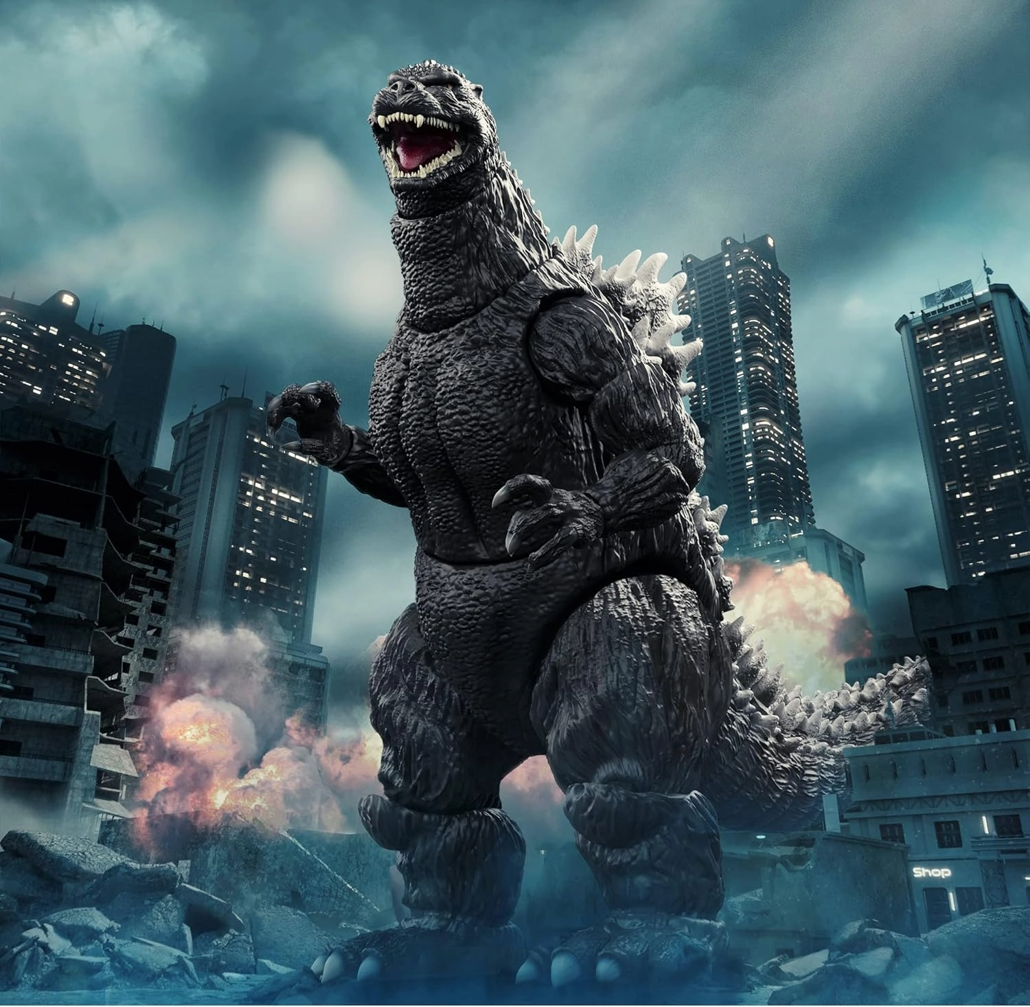 Super7 ULTIMATES! Toho HeiSei Godzilla - 8" Toho Godzilla Action Figure with Accessories Classic Movie Collectibles and Retro Toys