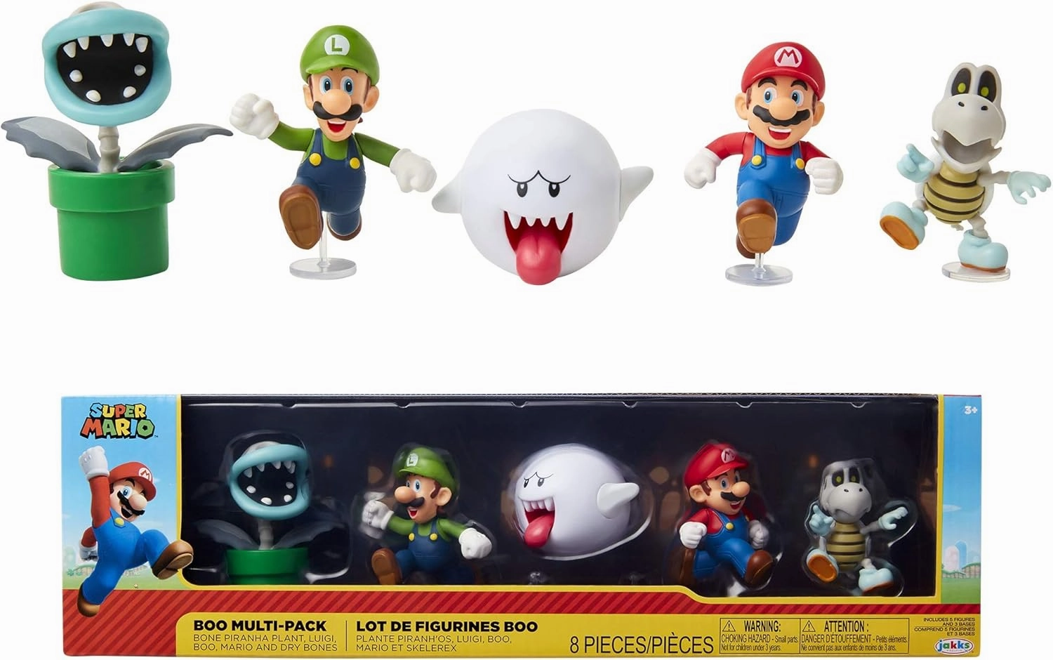 SUPER MARIO 2.5" Action Figure - Boo Mansion 5 Pack