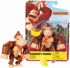 Super Mario 4 inch Action Figure (Donkey Kong with Bananas)