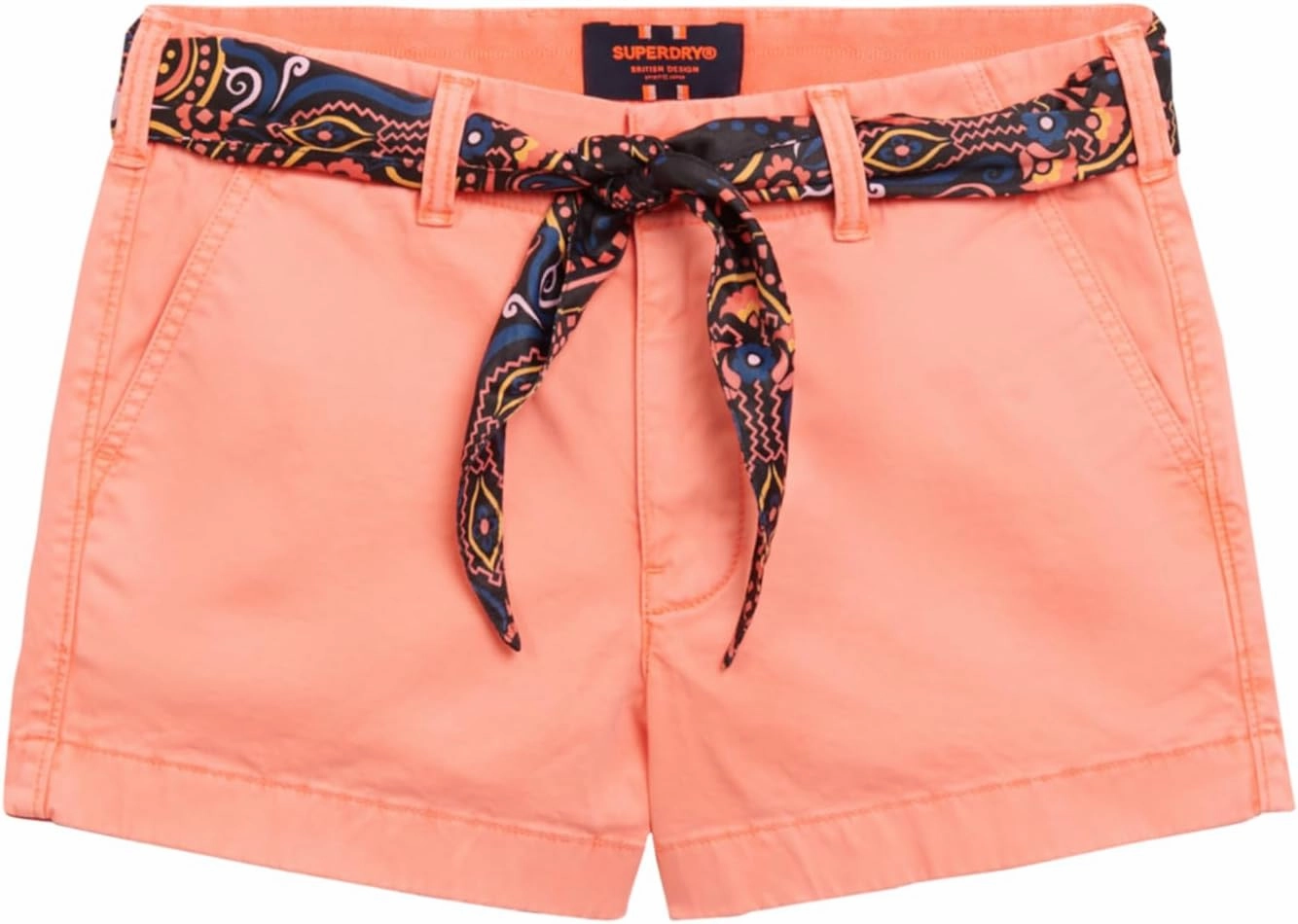 Superdry Women's Classic Chino Shorts, volcanic coral, XS