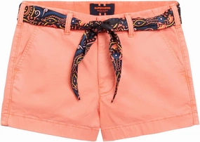 Superdry Women's Classic Chino Shorts, volcanic coral, XS