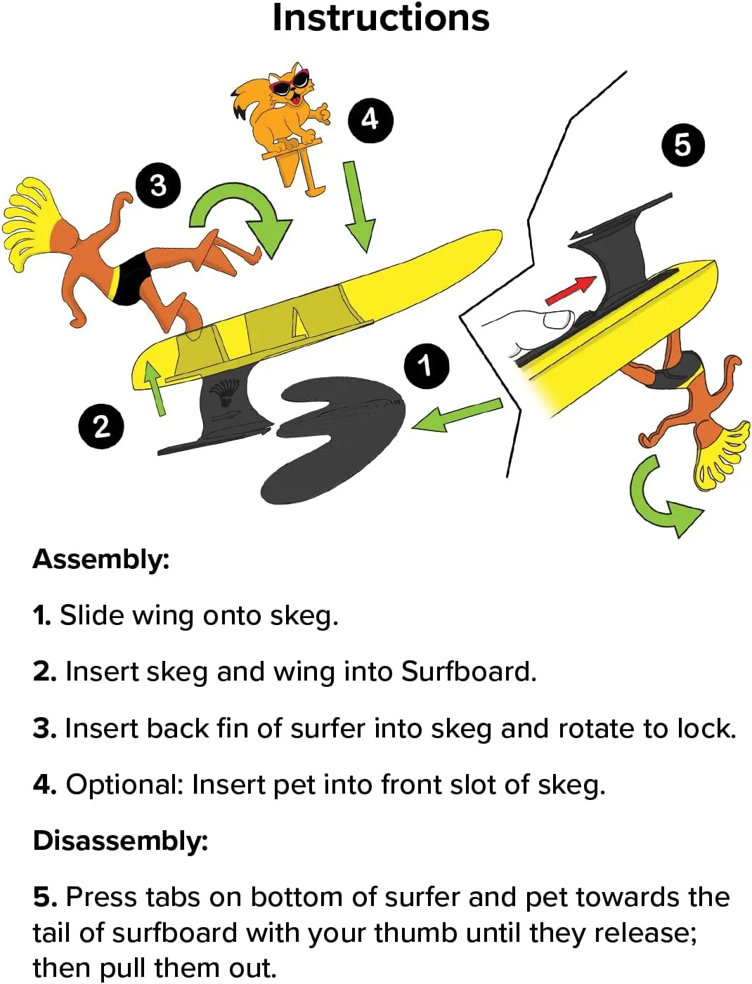 Surfer Dudes Classics Wave Powered Mini-Surfer and Surfboard Toy - Newport Naomi