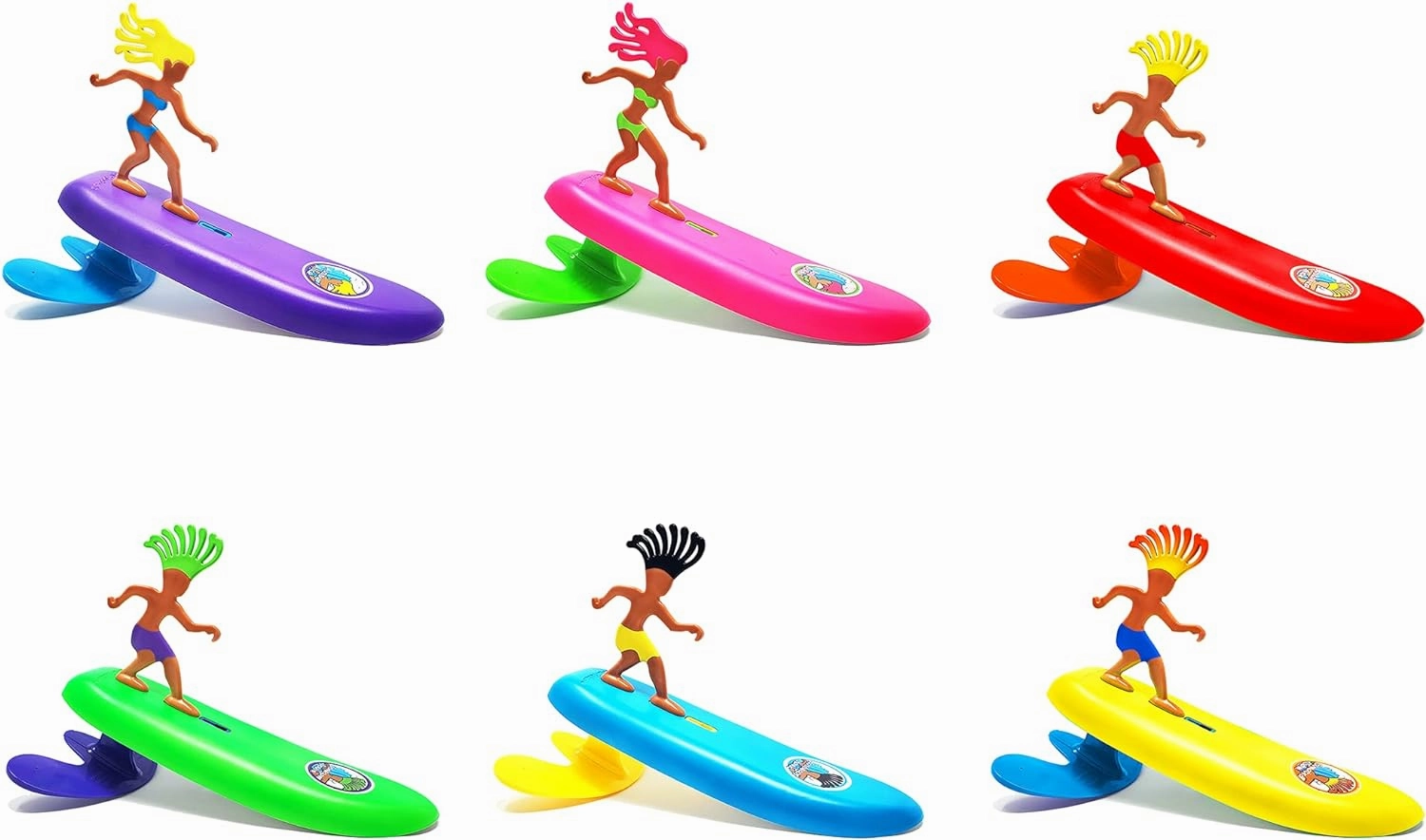 Surfer Dudes Classics Wave Powered Mini-Surfer and Surfboard Toy - Donegan Doolin - Green
