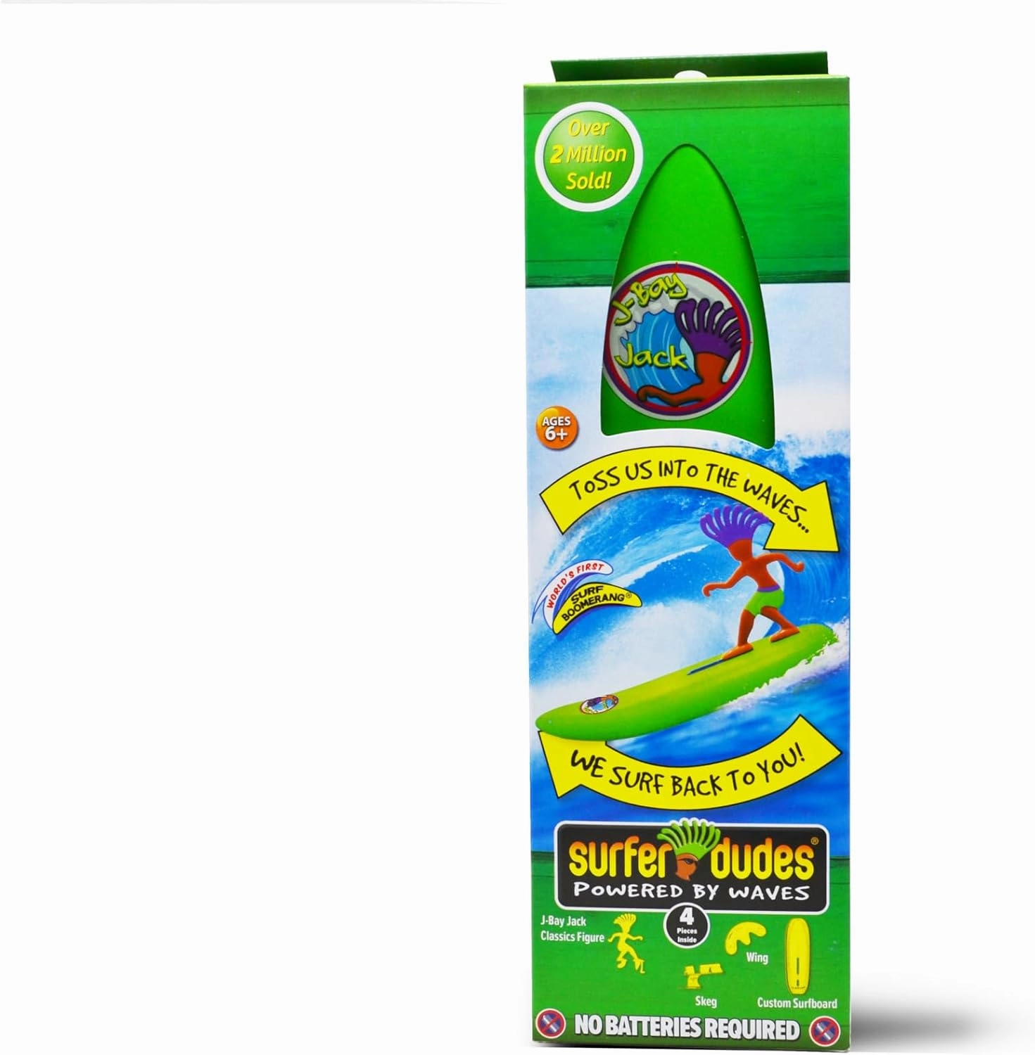 Surfer Dudes Classics Wave Powered Mini-Surfer and Surfboard Toy - J-Bay Jack