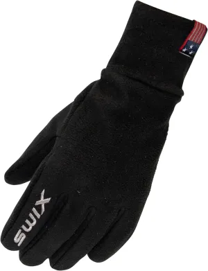 SWIX Men's Strive Mid Weight Plush Soft Warm Fleece Outdoor Ski Gloves