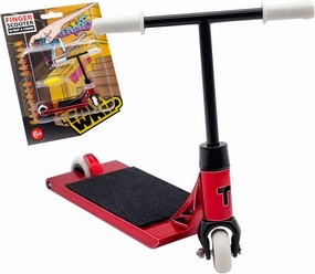 TAILWHIP Finger Scooter Metal, Durable Mini Scooter for Incredible Tricks, Compatible with Tech Deck Fingerboards, Bikes & Skate Parks, Improve Hand Motor Skills, Perfect Toy for Kids & Adults, red