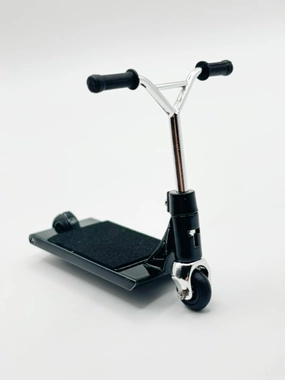 TAILWHIP Finger Scooter Metal, Durable Mini Scooter for Incredible Tricks, Compatible with Tech Deck Fingerboards, Bikes & Skatepark, Improve Hand Motor Skills, Perfect Toy for Kids & Adults, Black