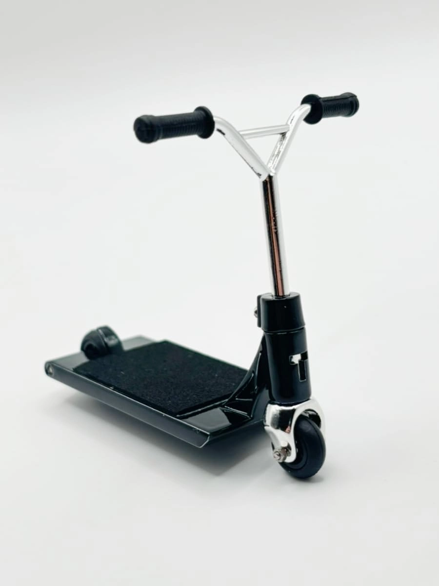 TAILWHIP Finger Scooter Metal, Durable Mini Scooter for Incredible Tricks, Compatible with Tech Deck Fingerboards, Bikes & Skatepark, Improve Hand Motor Skills, Perfect Toy for Kids & Adults, Black