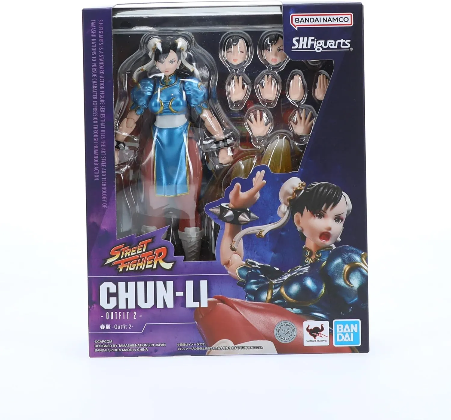 TAMASHII NATIONS - Street Fighter - Chun-Li - Outfit 2 (Classic Outfit), Bandai Spirits S.H.Figuarts Action Figure