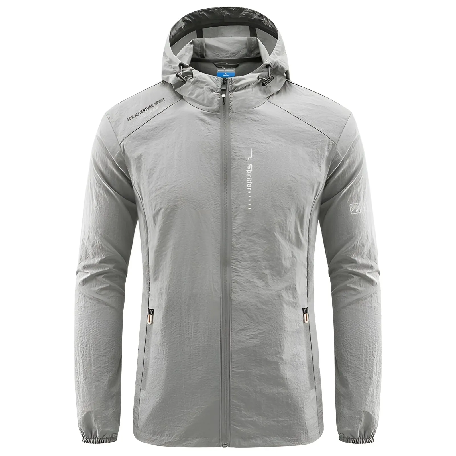 Teal Men's Waterproof Hooded Hiking Jacket - Lightweight & Breathable