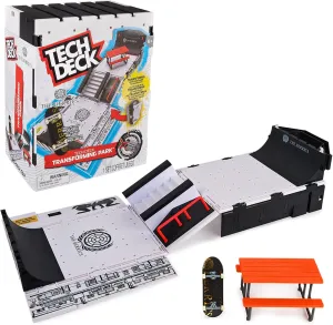 TECH DECK, The Berrics Transforming Park, X-Connect Park Creator, 30-inch Wide Foldable Playset with Storage and Exclusive Fingerboard, Kids Toy for Ages 6 and up