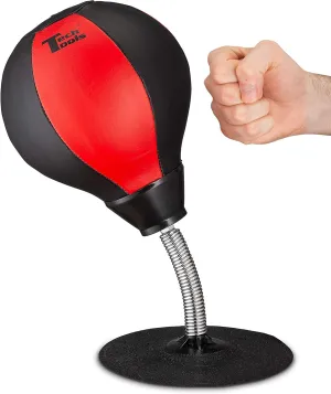 Tech Tools Desktop Punching Bag - Suctions to Your Desk, Cool Gadgets for Office, Gag Gifts for Boss or Coworker, Heavy Duty Stress Relief Boxing Bag