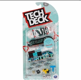 TECH DECK ULTRA DLX DIAMOND SUPPLY Skateboards 4 Pack Fingerboard Set New 2023