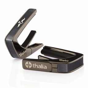 Thalia Taylor Black Chrome Finish Capo - 600 Series Wings Fingerboard Marker
