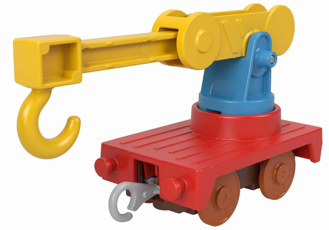 Thomas & Friends Motorized Toy Set Muddy Fix ‘em Up Friends Carly the Crane & Sandy the Rail Speeder for Preschool Pretend Play Kids Ages 3  Years