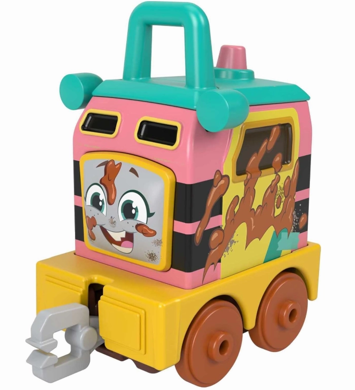 Thomas & Friends Motorized Toy Set Muddy Fix ‘em Up Friends Carly the Crane & Sandy the Rail Speeder for Preschool Pretend Play Kids Ages 3  Years