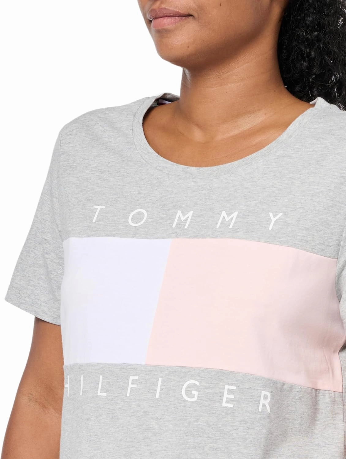 Tommy Hilfiger Women's Classic Short Sleeve Crew Neck Logo T-Shirt