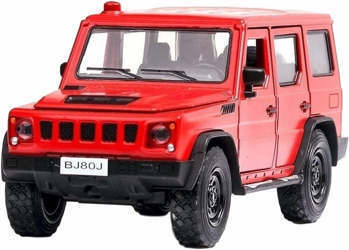 Toy car Model 1/32 for BJ80 Alloy Car Model Toy Chinese Dongfeng Warriors SUV Car Models Toys (Color : Red)