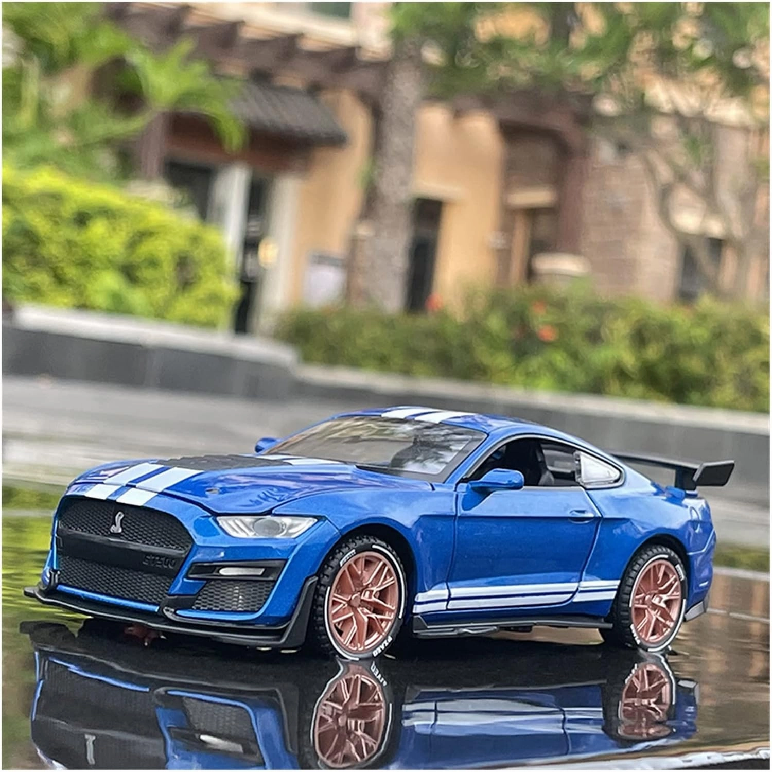 Toy car Model 1:32 for Ford Mustang Shelby GT500 Car Model Alloy Pull Back Kid Toy Gifts (Color : K11)