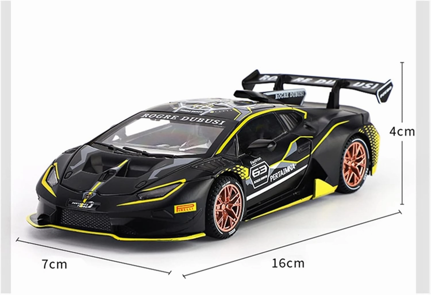 Toy car Model 1:32 for Huracan ST EVO Alloy Sports Car Model Diecast Toy with Sound Light Kids Gift (Color : Gray)