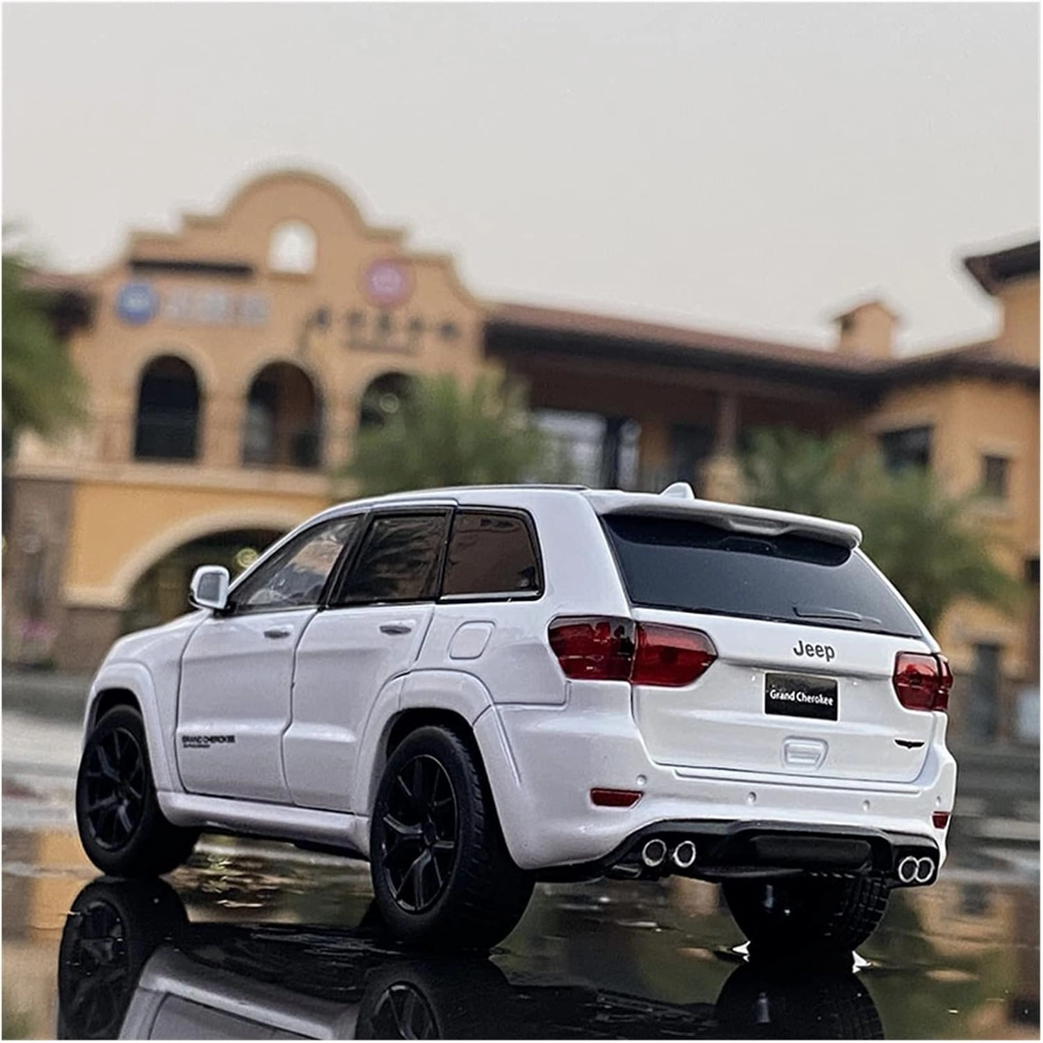 Toy car Model 1:32 for Jeeps Grand Cherokee Alloy Off-Road Car Model Diecasts Toy Simulation Kids Toy Gift (Color : Black)