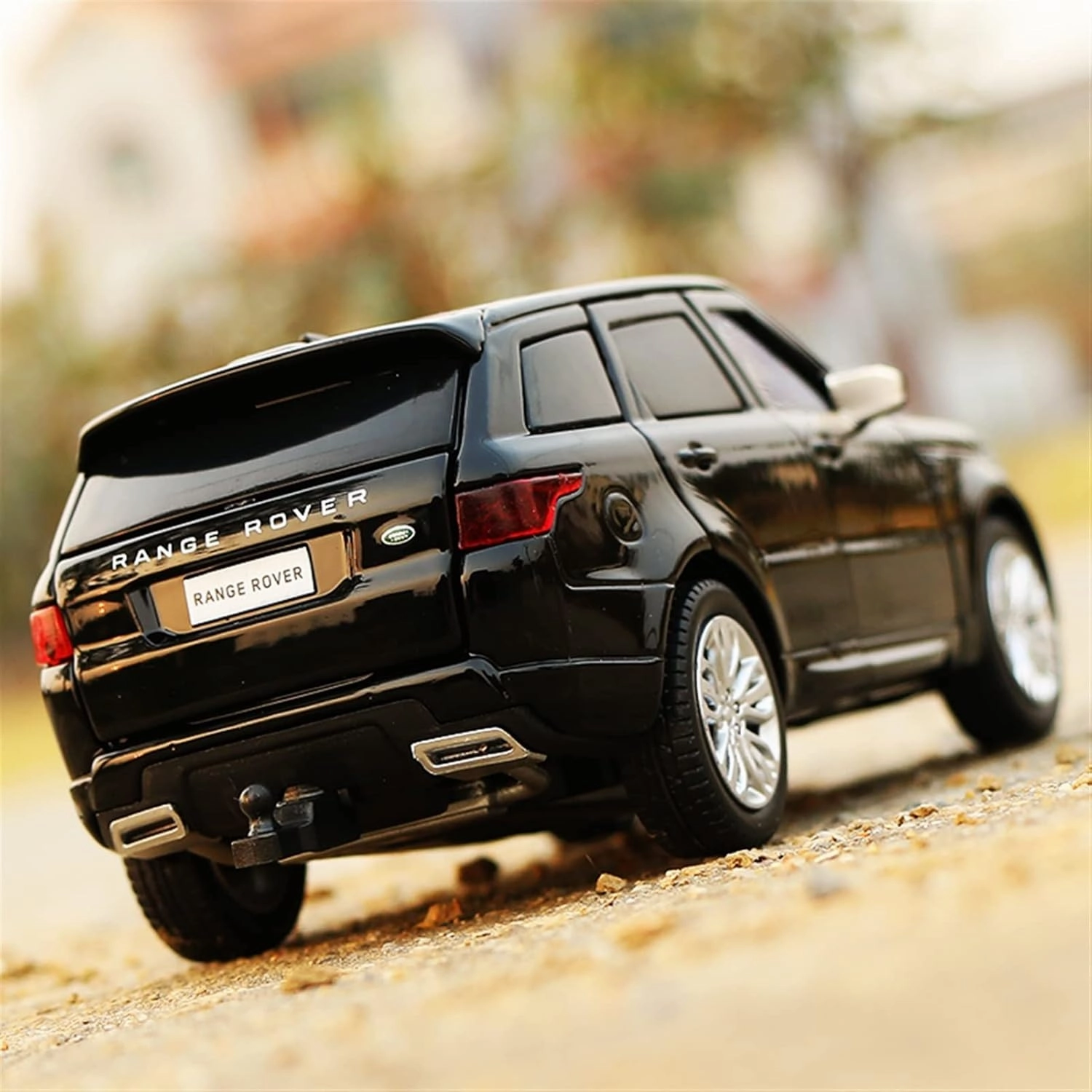 Toy car Model 1:32 for Range Rover Sports SUV Alloy Car Model Diecast Toy Simulation Sound and Light Toy Gift (Color : White)