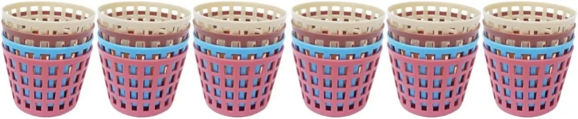 Toyvian Doll House Storage Basket 24 pcs Miniatures Dollhouse Miniature Basket Toy Mini Laundry Basket Mini Baskets Miniature Laundry Hamper Doll House Decorations