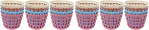 Toyvian Doll House Storage Basket 24 pcs Miniatures Dollhouse Miniature Basket Toy Mini Laundry Basket Mini Baskets Miniature Laundry Hamper Doll House Decorations