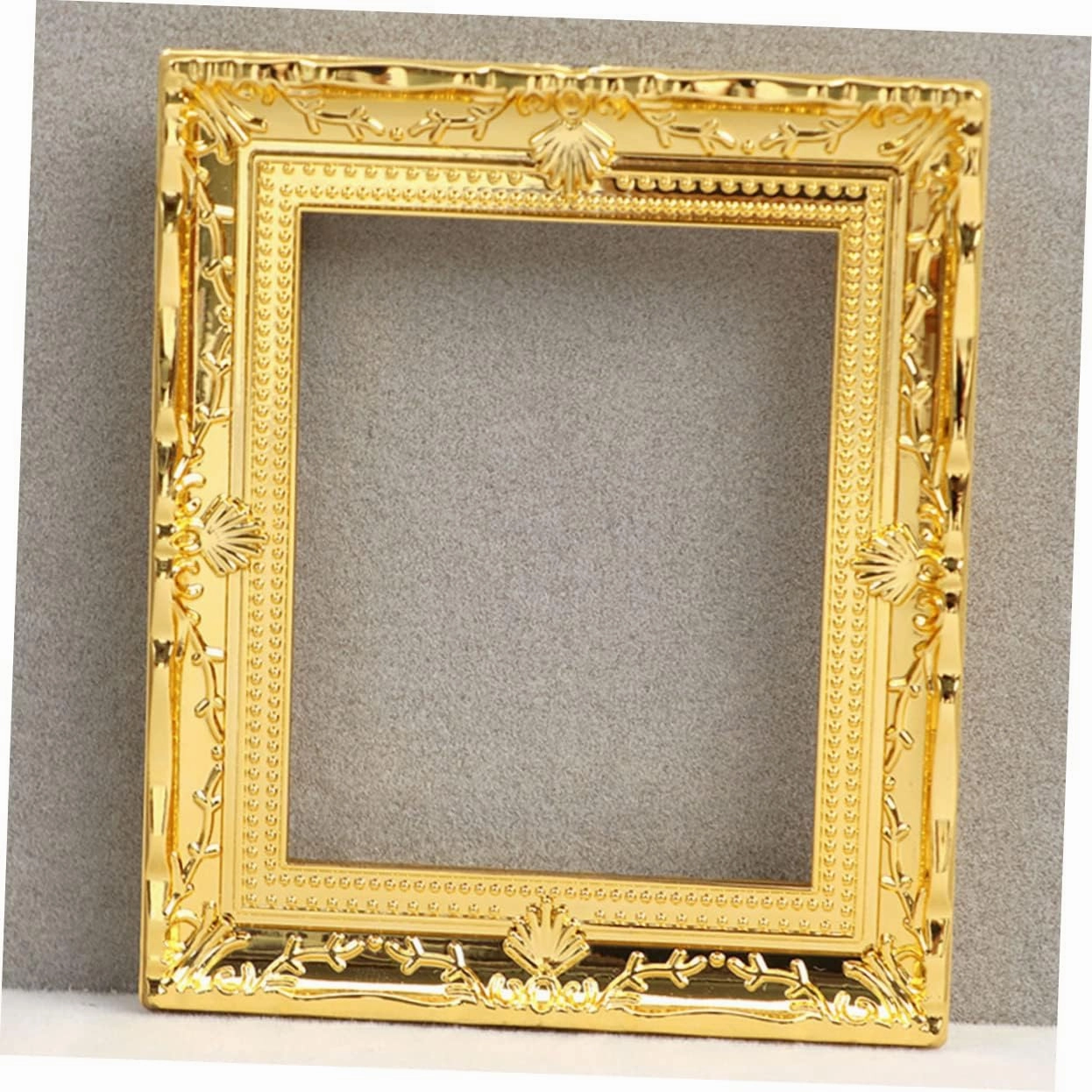 Toyvian 8pcs Miniature Picture Frames Delicate Ornament for Dollhouse Decor Tiny Furniture Accessory with Lifelike Design Blank Frame