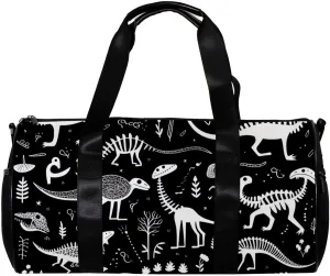 Travel Bag,Mens Gym Bag,Womens Gym Bag,Dinosaur Eggs Bones Skeletons,Sports Bag
