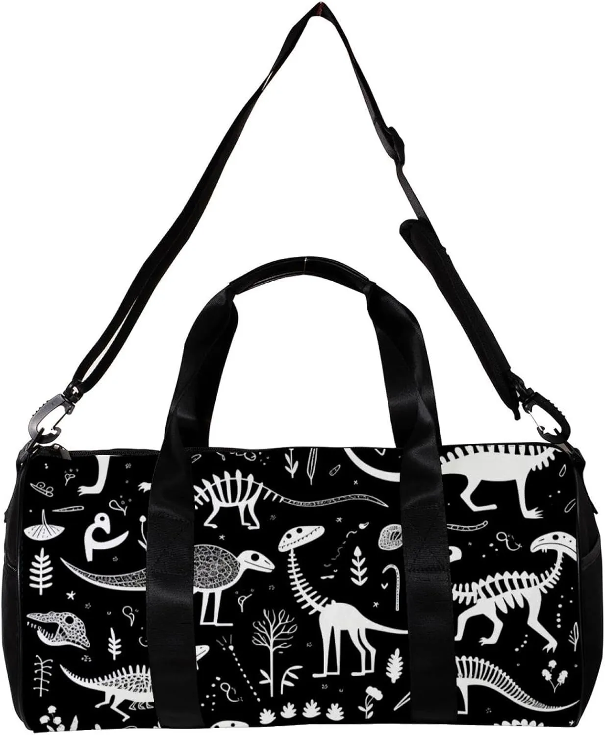 Travel Bag,Mens Gym Bag,Womens Gym Bag,Dinosaur Eggs Bones Skeletons,Sports Bag