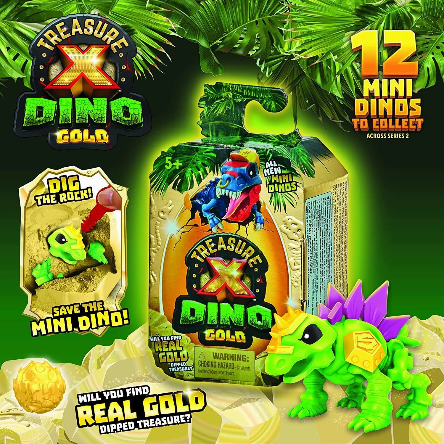 Treasure X Dino Gold Mini Dino Pack