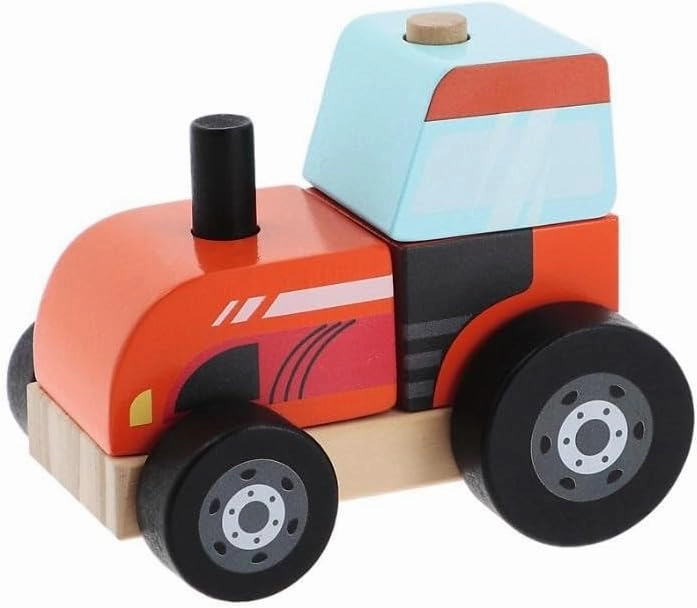 Trefl - Tractor, Wooden Toys - Wooden Toys - Toy for Children from 12 Months