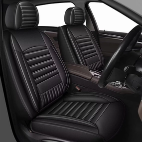 TTX LIGHTING Seat Cover Fit for 2019-2024 2025 Subaru Ascent Full Set Seat Covers 5 Seats Seat Cushion Waterproof Faux Leather Compatible with Airbag（Black）