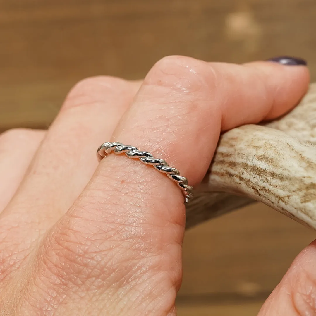 Twisted Grand Cascade Wedding Set