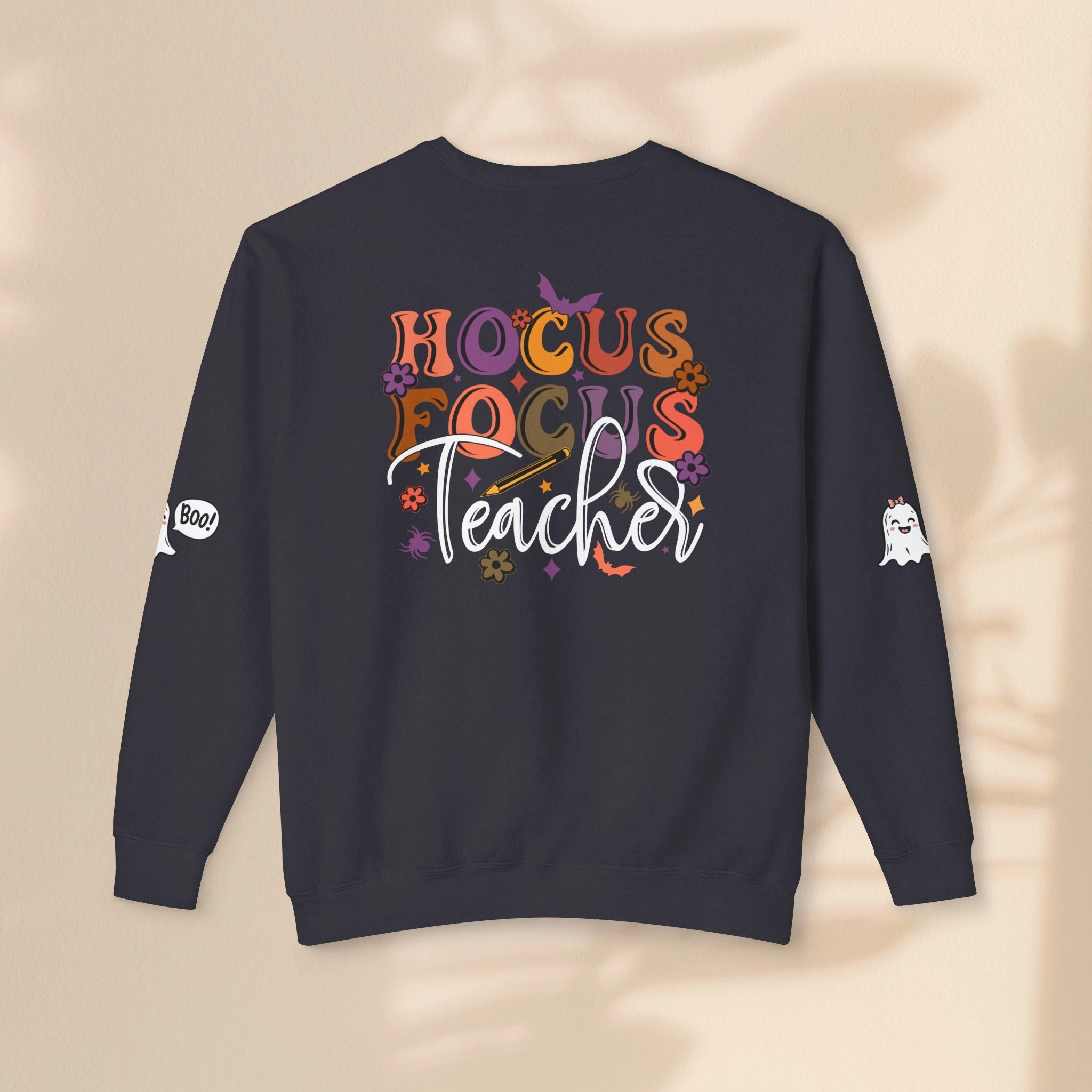 Unisex Lightweight Crewneck Sweatshirt - Hogus Focus Teacher