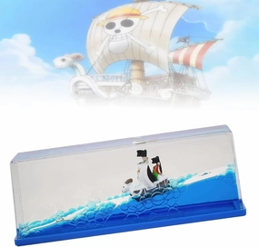 Unsinkable Boat Pirate Ship, Housand Sunny Fluid Drift Bottle, Ship in a Bottle Cruise Ship Model Toy, Suitable, for Car Decor, Home Showcase Desktop Ornaments (Going Merry)