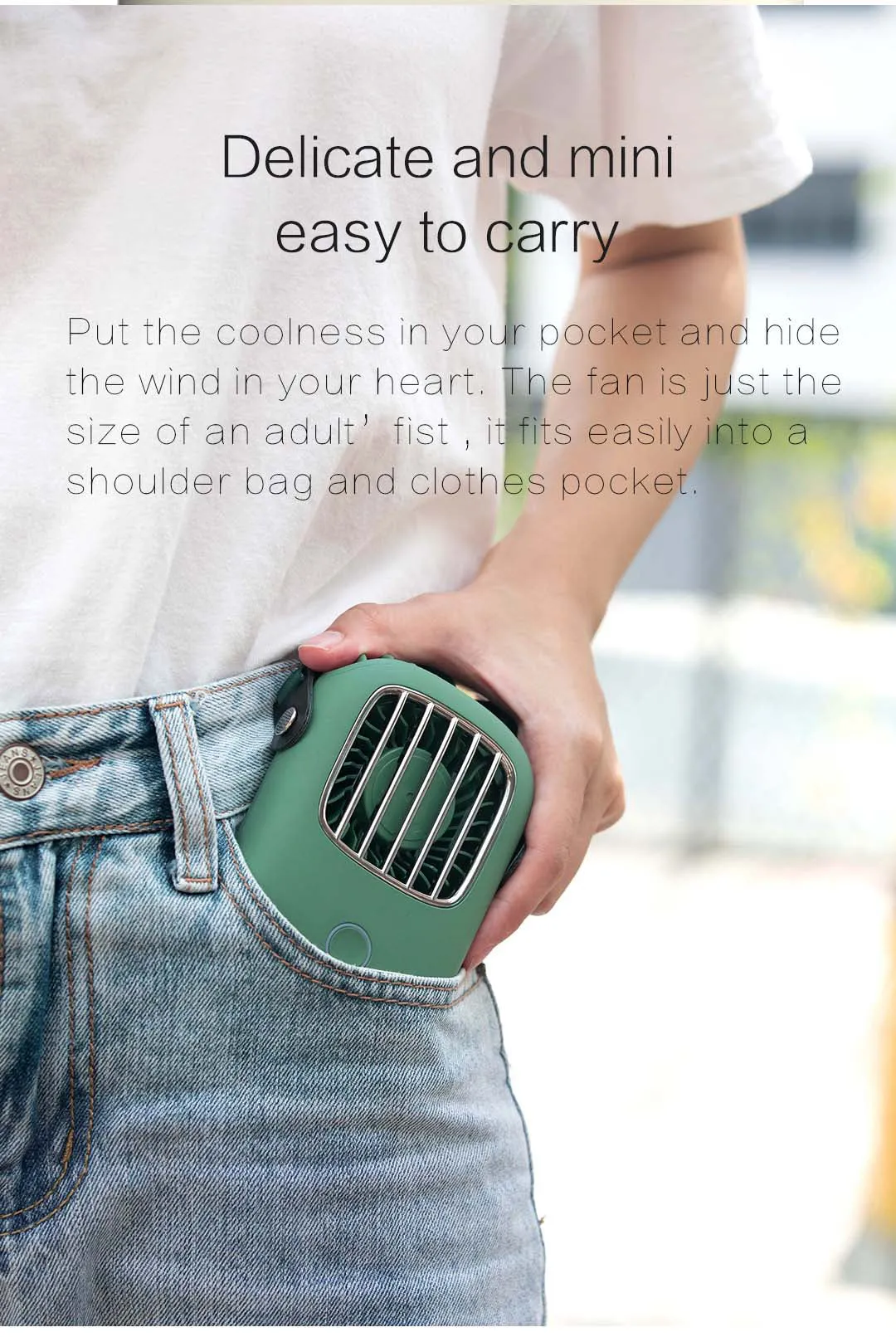 USB Rechargeable Portable Neck Fan