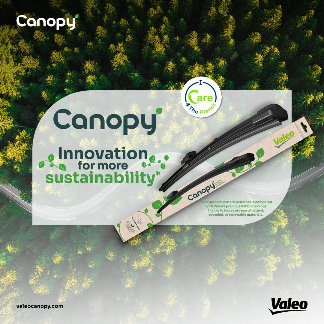 Valeo 583912 Canopy Innovative Automotive Replacement Windshield Wiper Blades for My Car Made From Natural and Recycled Materials, 26-inch Wiper Blade, Pack of 1