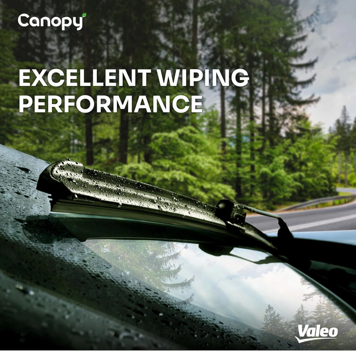 Valeo 583912 Canopy Innovative Automotive Replacement Windshield Wiper Blades for My Car Made From Natural and Recycled Materials, 26-inch Wiper Blade, Pack of 1