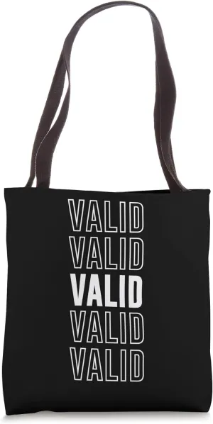 Valid Tote Bag
