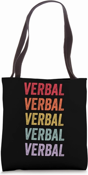 Verbal Tote Bag