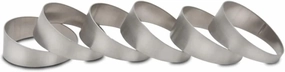Vibrant Power 13540 Pie Cuts, CP1 Titanium, Natural, 4.00 in. Outside Diameter, 3.25 in. Centerline Radius, 15 degree per cut, Set of 6
